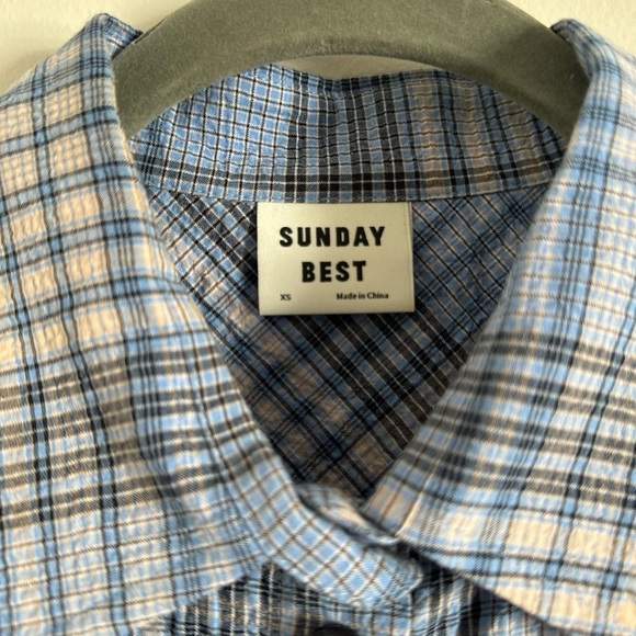 Sunday Best Plaid Button-up Crop (Aritzia) - Picture 4 of 4